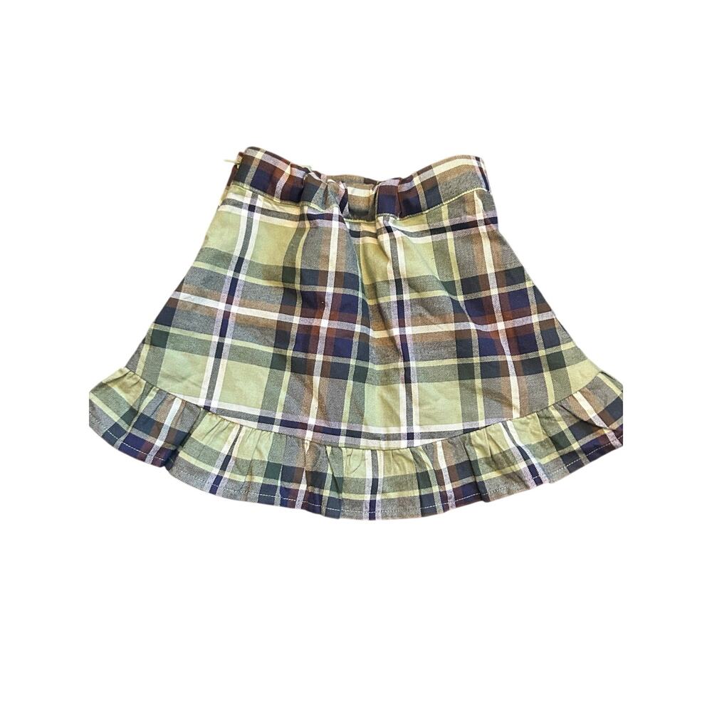 Janie and Jack green plaid adjustable skirt size 2T